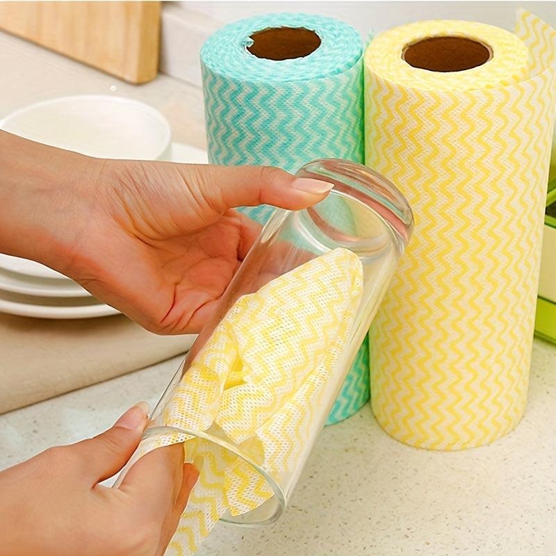 Nonwoven Fabric Cleaning Cloth Wave Pattern Cleaning Rag