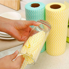 Nonwoven Fabric Cleaning Cloth Wave Pattern Cleaning Rag