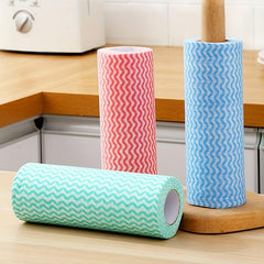Nonwoven Fabric Cleaning Cloth Wave Pattern Cleaning Rag