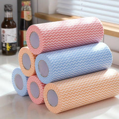 Nonwoven Fabric Cleaning Cloth Wave Pattern Cleaning Rag