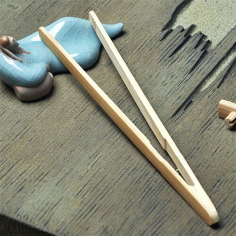 2pcs Bamboo Food Clips Ice Fruit Serving Tongs