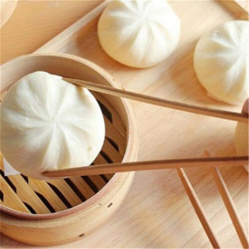 2pcs Bamboo Food Clips Ice Fruit Serving Tongs