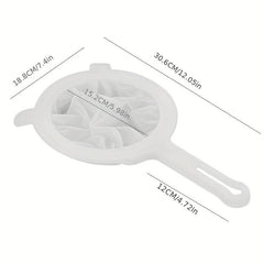 1pc Nylon Food Strainers Double Ear Hangable Food Filter Mesh Spoon Leak Mesh