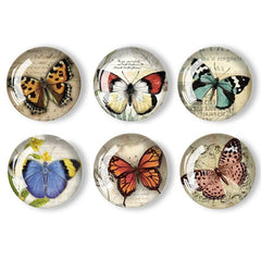 12pcs Butterfly Fridge Magnets Crystal Glass Office Kitchen Decoration Calendar