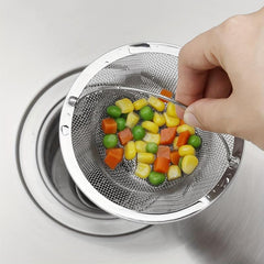 2pcs Stainless Steel Sink Basket Strainer Kitchen Sink Drain Stopper