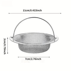 2pcs Stainless Steel Sink Basket Strainer Kitchen Sink Drain Stopper