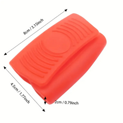 2pcs Silicone Pot Assist Handle Holder Hot Skillet Handle Covers