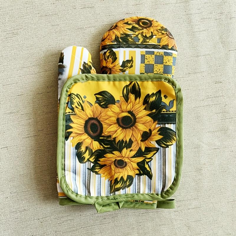 2pcs Microwave Oven Insulation Pad Gloves Dishwasher Safe