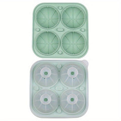 Sports Ice Ball Mold Silicone Trays Football Rugby Basketball Ice Maker