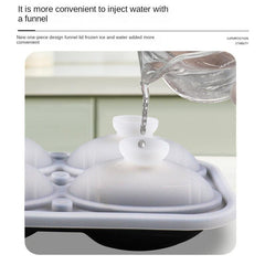 Sports Ice Ball Mold Silicone Trays Football Rugby Basketball Ice Maker