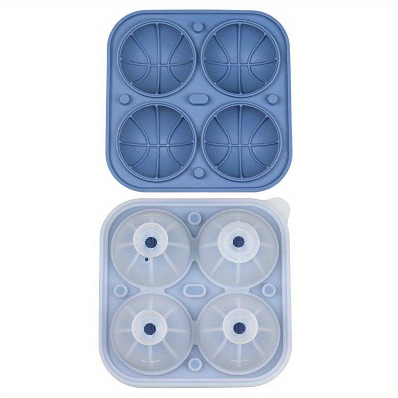 Sports Ice Ball Mold Silicone Trays Football Rugby Basketball Ice Maker