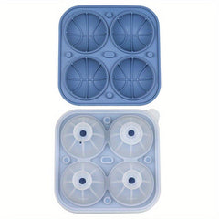 Sports Ice Ball Mold Silicone Trays Football Rugby Basketball Ice Maker
