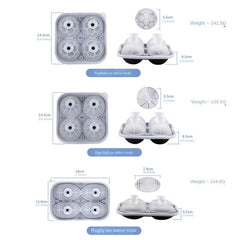 Sports Ice Ball Mold Silicone Trays Football Rugby Basketball Ice Maker