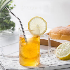 2pcs Stainless Steel Straw Coffee Stirring Reusable Straw