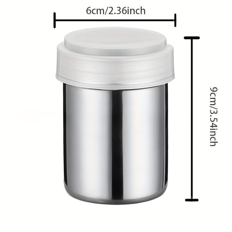 2pcs Powder Shaker Stainless Steel Chocolate Shaker Baking Supplies