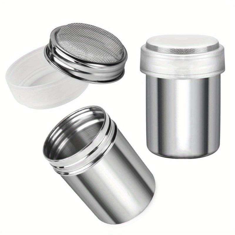2pcs Powder Shaker Stainless Steel Chocolate Shaker Baking Supplies