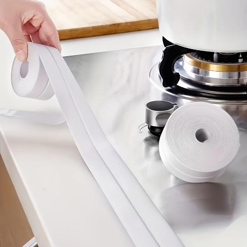 2pcs Waterproof Self Adhesive Caulk Strip Sealant Tape for Kitchen Bathroom