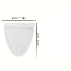 Thai Tea Filter Bag with Zipper Reusable Cloth Strainer for Coffee