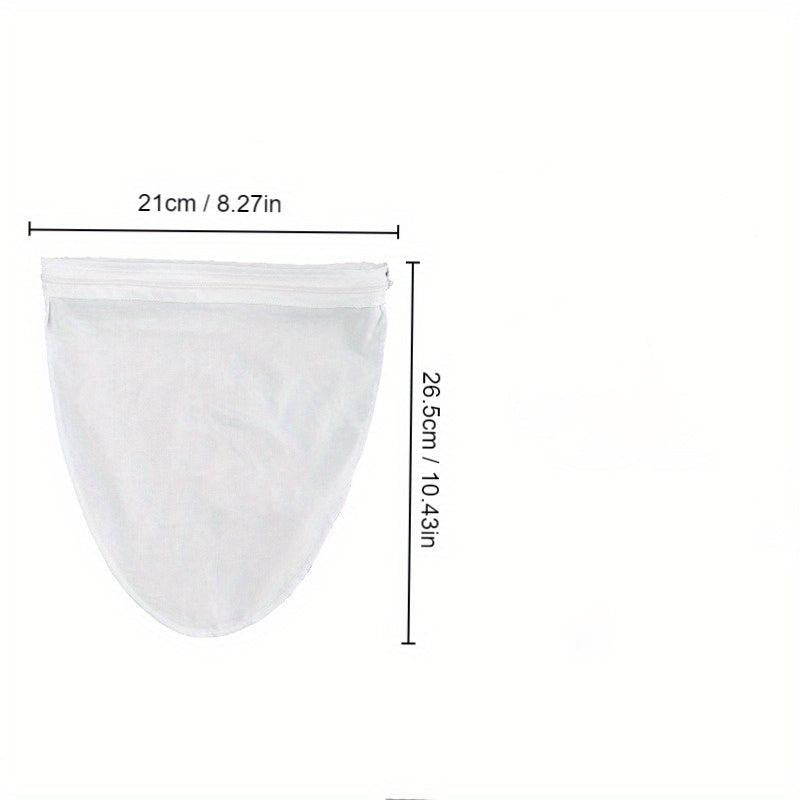 Thai Tea Filter Bag with Zipper Reusable Cloth Strainer for Coffee