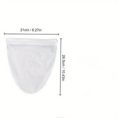 Thai Tea Filter Bag with Zipper Reusable Cloth Strainer for Coffee