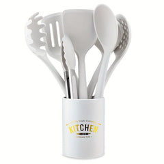 8 Pc Non Stick Silicone Utensil Set & Holder - Complete Your Kitchen