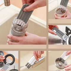 Kitchen Cup Lid Brush Slot Gap Cleaning Brush Crevice Brush Cleaning Bottle Nurs