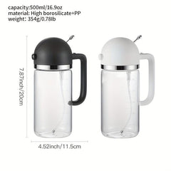 500ml Spray Bottle with Automatic Cap Opening - Kitchen and Home Use