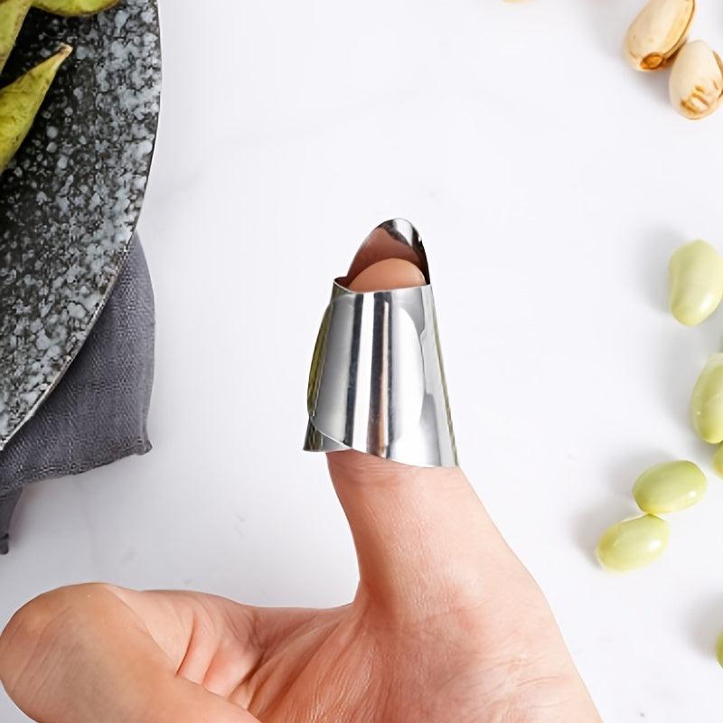 Adjustable Stainless Steel Finger Thumb Picks for Nuts - Finger Guard