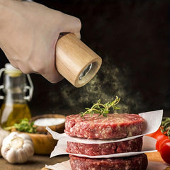 Wooden Pepper Grinder Manual Spice Mill for BBQ Picnic Camping