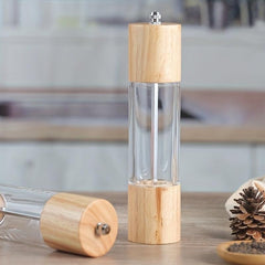 Wooden Pepper Grinder Manual Spice Mill for BBQ Picnic Camping