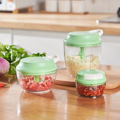 Multifunctional Vegetable Cutter Garlic Masher Fruit Crusher Manual Food Chopper