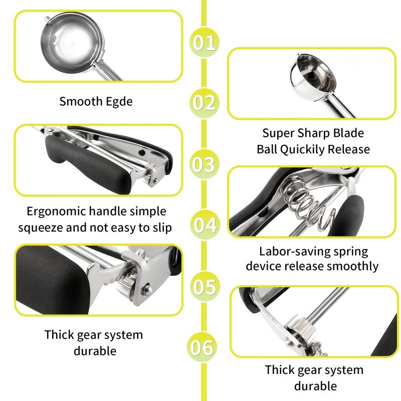 Stainless Steel Ice Cream Spoon for Easy Digging
