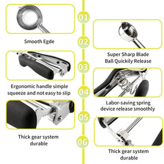 Stainless Steel Ice Cream Spoon for Easy Digging