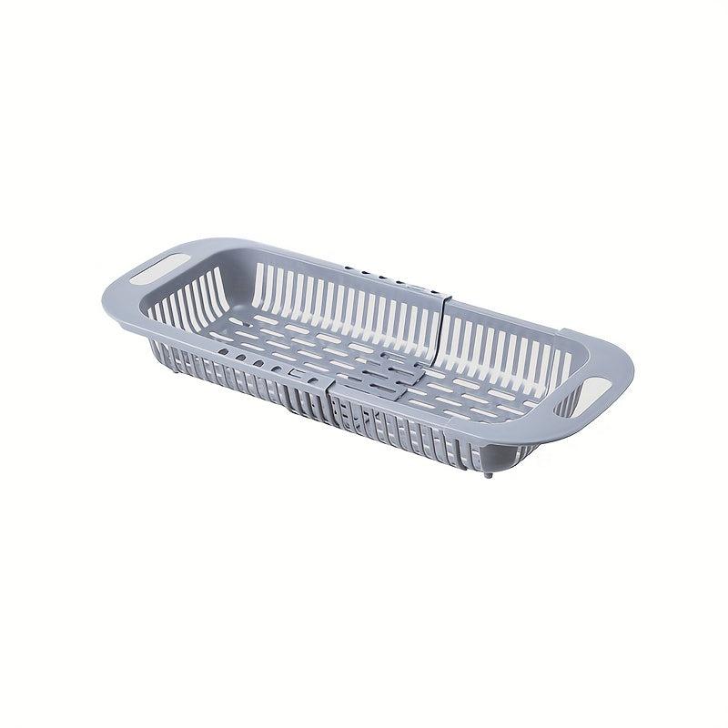 Adjustable Sink Rack Colander Drain Basket Strainer