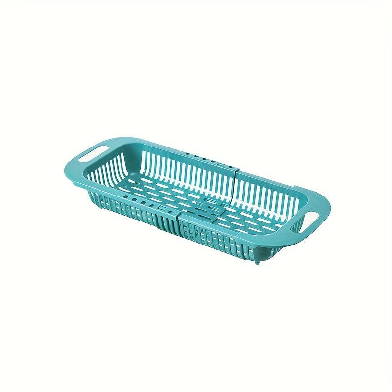Adjustable Sink Rack Colander Drain Basket Strainer