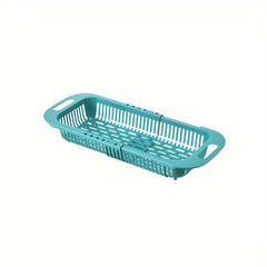 Adjustable Sink Rack Colander Drain Basket Strainer