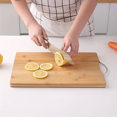 Wooden Cutting Board Butcher Block with Handle for Home