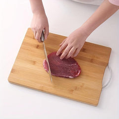 Wooden Cutting Board Butcher Block with Handle for Home