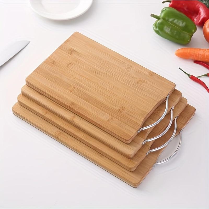 Wooden Cutting Board Butcher Block with Handle for Home