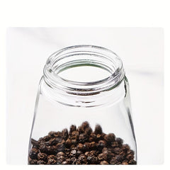 2pcs Pepper Grinder Glass Spice Grinder Manual Pepper Mill Spice Crusher