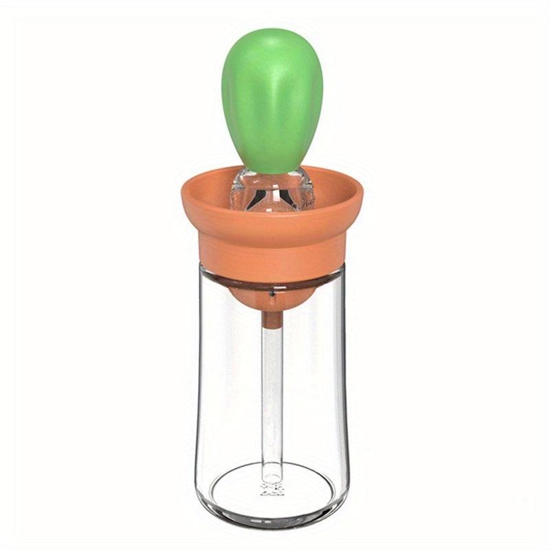 Silicone Bottle with Brush for Cooking Grilling BBQ Kitchen