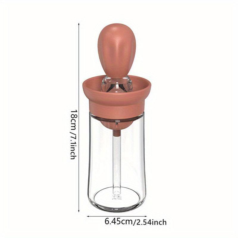Silicone Bottle with Brush for Cooking Grilling BBQ Kitchen