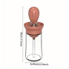 Silicone Bottle with Brush for Cooking Grilling BBQ Kitchen
