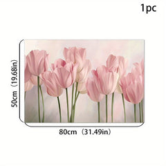 Silicone Drain Mat Flower Pattern Absorbent Drying Pad