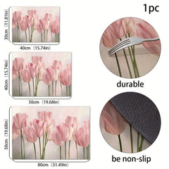 Silicone Drain Mat Flower Pattern Absorbent Drying Pad