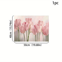 Silicone Drain Mat Flower Pattern Absorbent Drying Pad