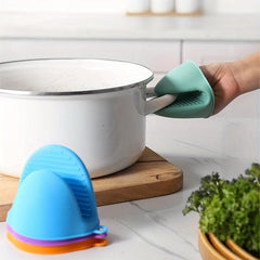 1pc Silicone Insulated Gloves Thick Baking Gloves Christmas Gift Heat Insulation