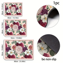 Silicone Drying Mat Floral Pattern Absorbent Pad