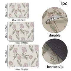 Tulip Flower Dish Drying Pad Absorbent Mat