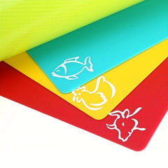 4pcs Flexible Non-Slip Chopping Boards